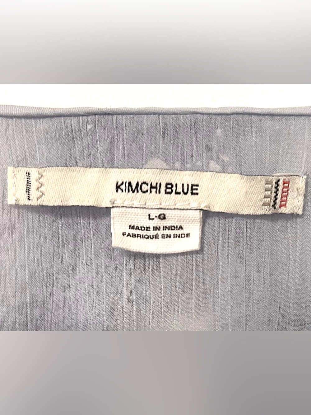 Urban Outfitters LARGE Kimchi Blue Sheer Blouse - Feminine Cropped - Picture 2 of 6